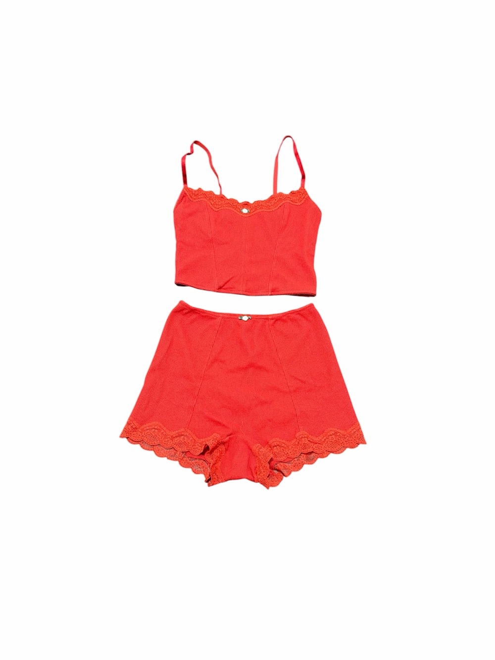 Target Colsie Red Lace-Trim Sleep Set